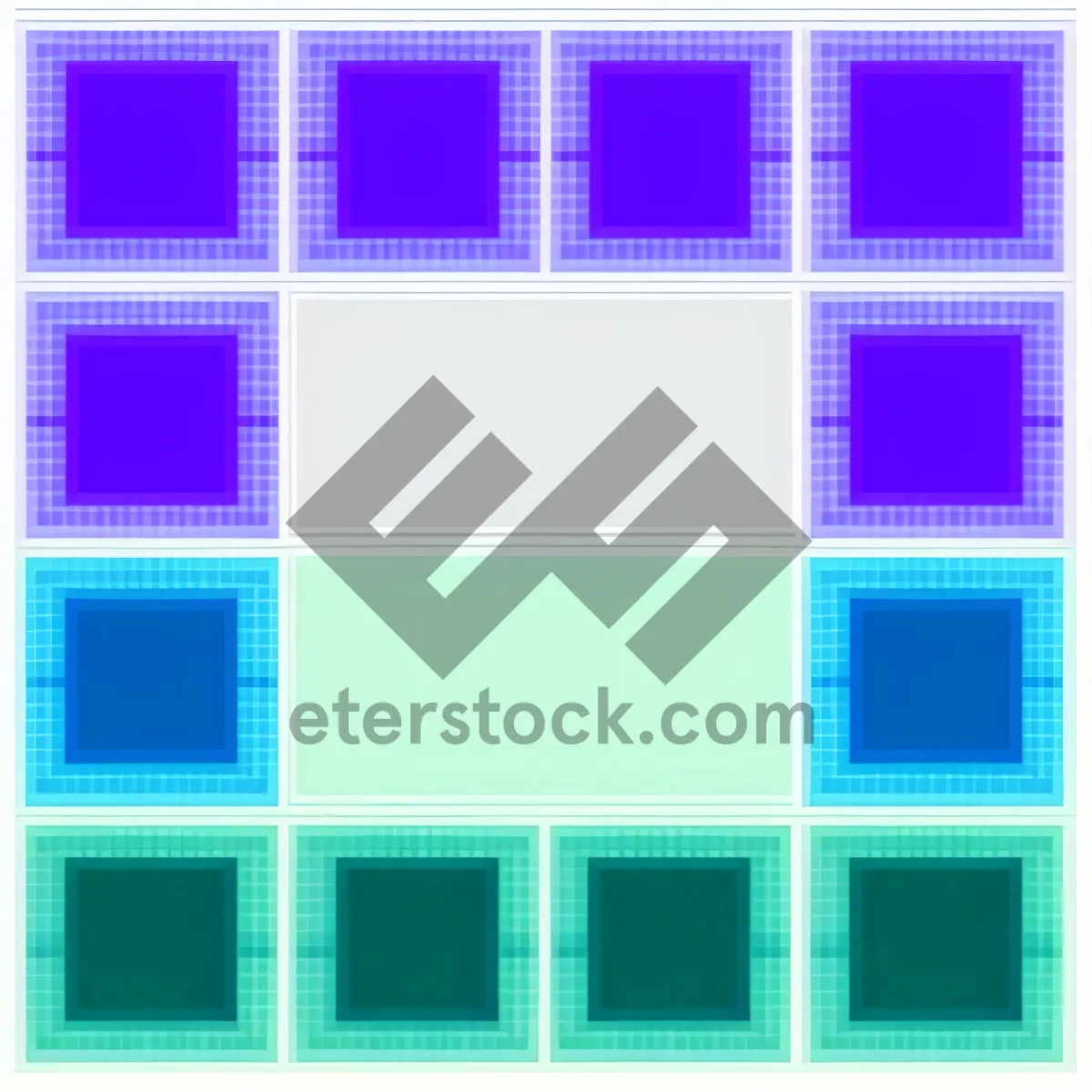 Picture of Retro Mosaic Tile Design with Graphic Square Texture