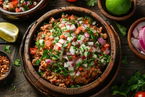 Tasty Vegetable Salad Plate with Fresh Ingredients