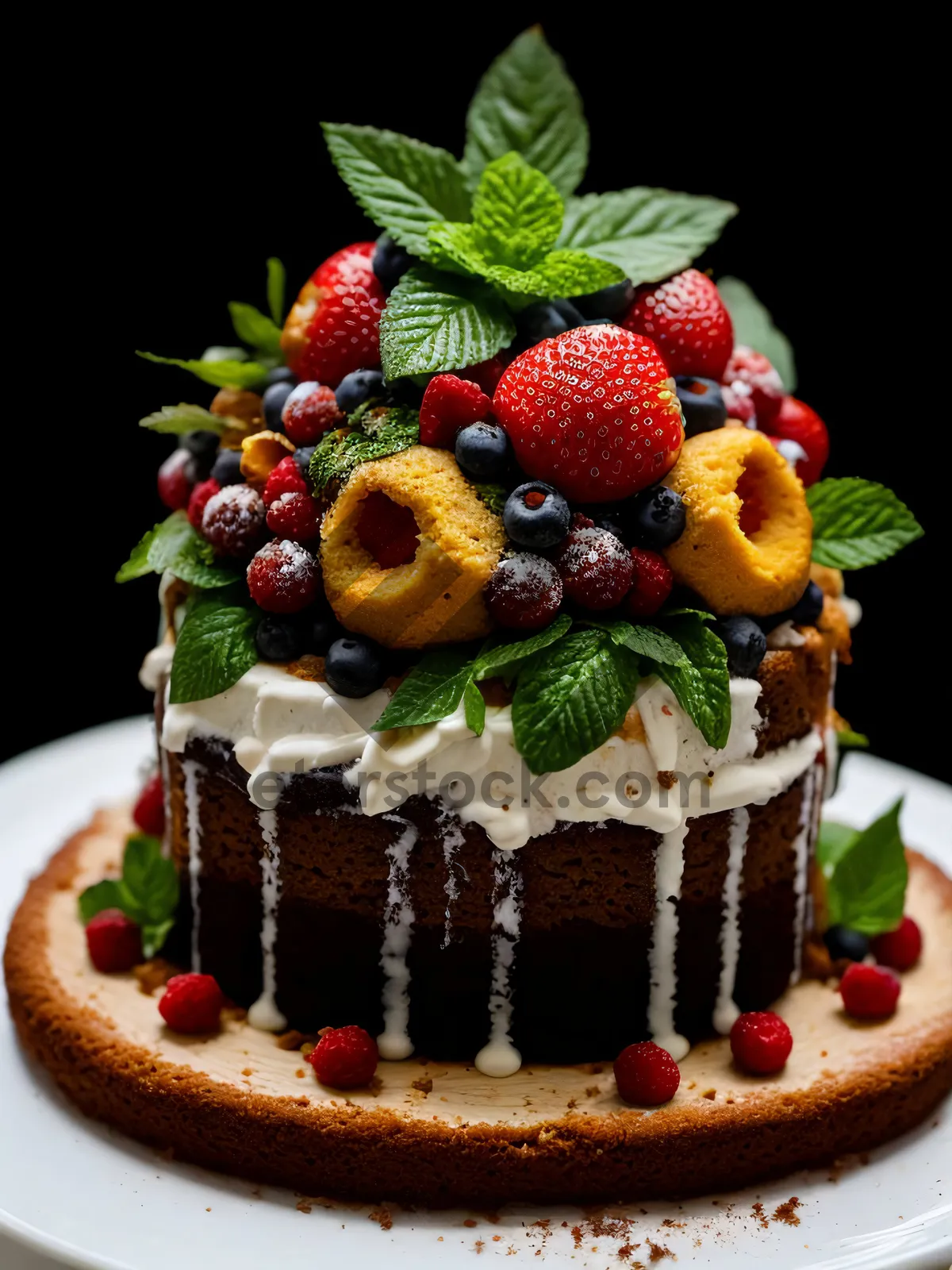 Picture of Sumptuous Plate of Fresh Delicious Fruits