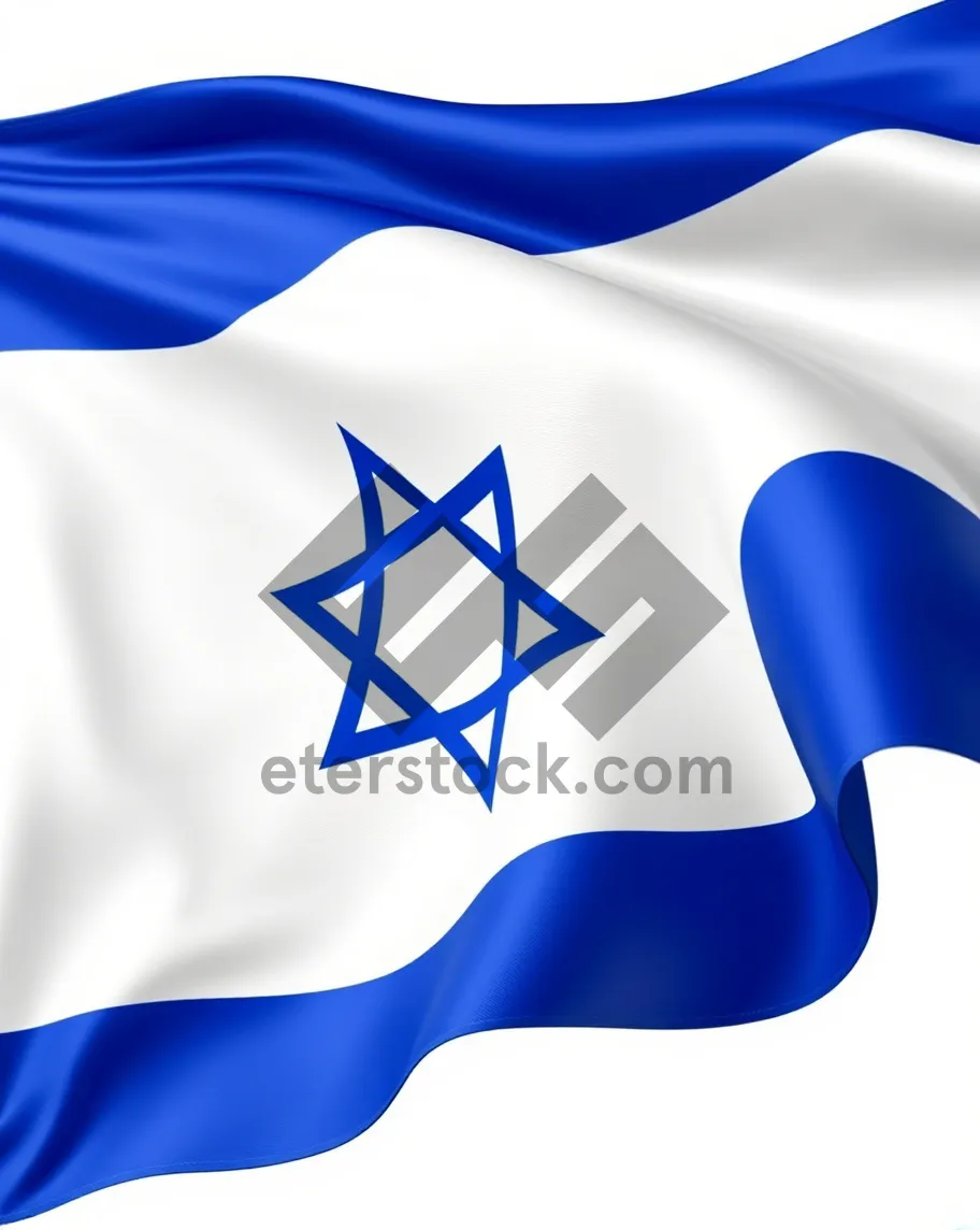 Picture of Graphic flag design with wave symbol - web background