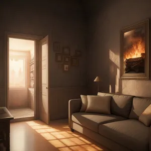 Modern Comfort: Stylish Interior with Cozy Furnishings