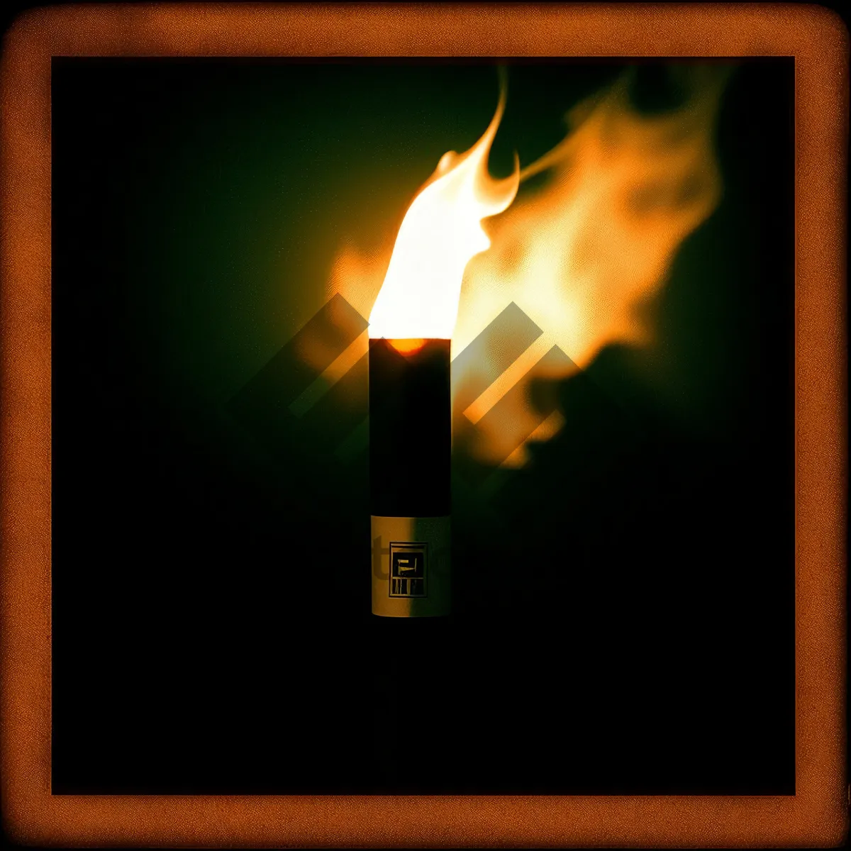 Picture of Fiery Glow: Torch Light Illuminating the Darkness