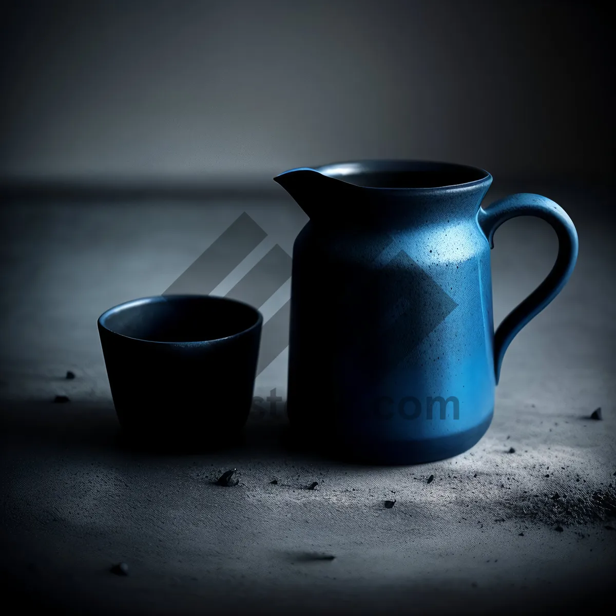 Picture of Hot Morning Cup of Coffee in Ceramic Mug