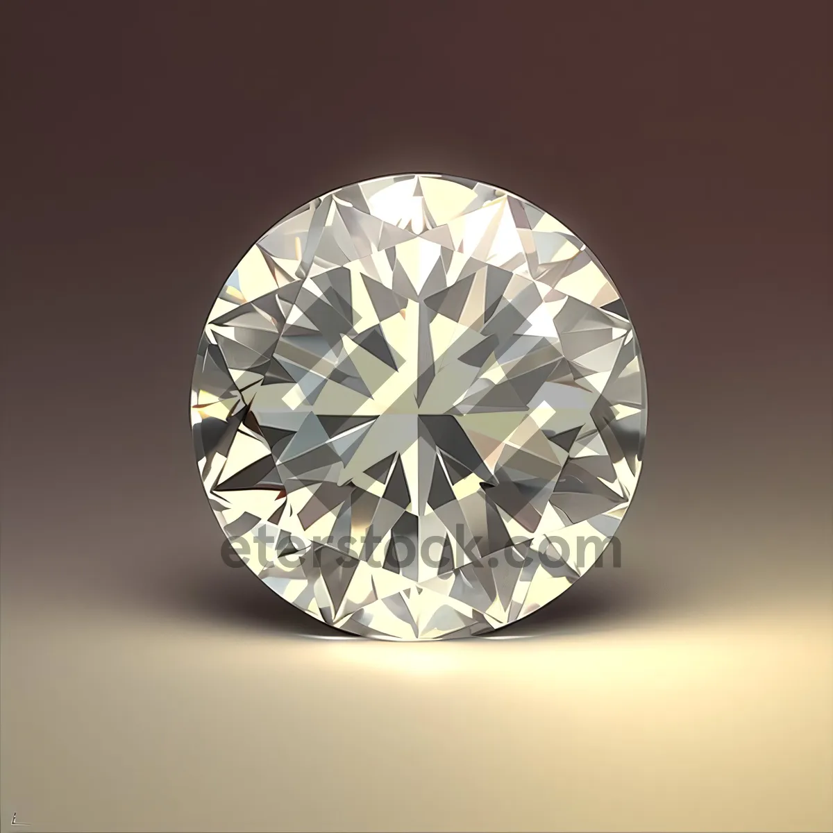 Picture of Jewel of Rich Reflection: 3D Diamond Gemstone