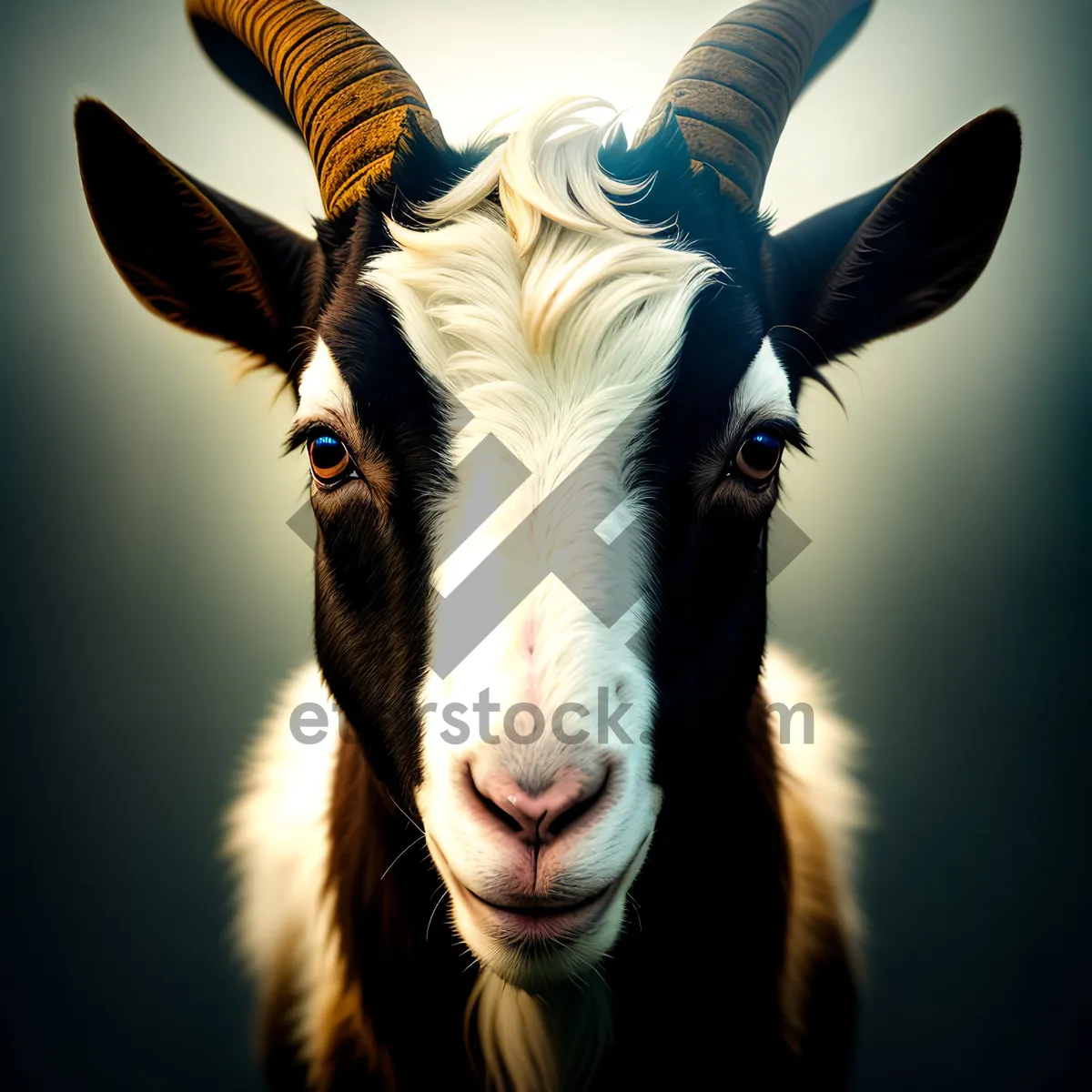 Picture of Rural Livestock Grazing in Green Meadow