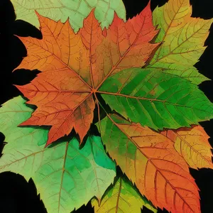 Vibrant Autumn Leaves in a Maple Forest