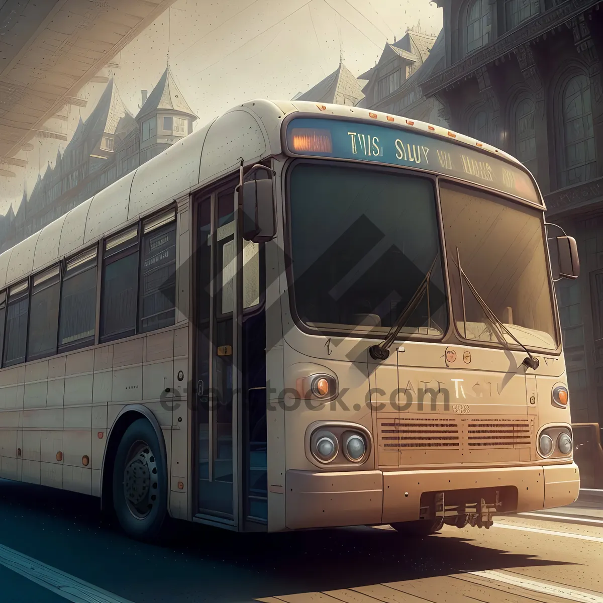 Picture of Urban Transport: Efficient Trolleybus in Action