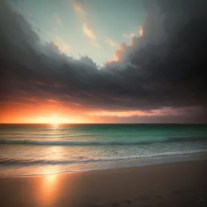 Sunset over the Ocean