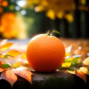 Fresh Organic Citrus Fruits and Leaf Concept Photo