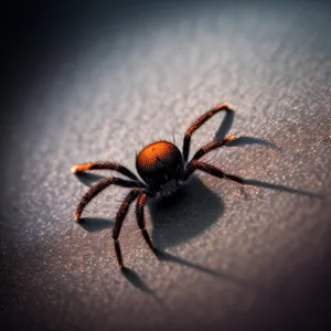 Hairy Arachnid Close-up: Black Widow Spider