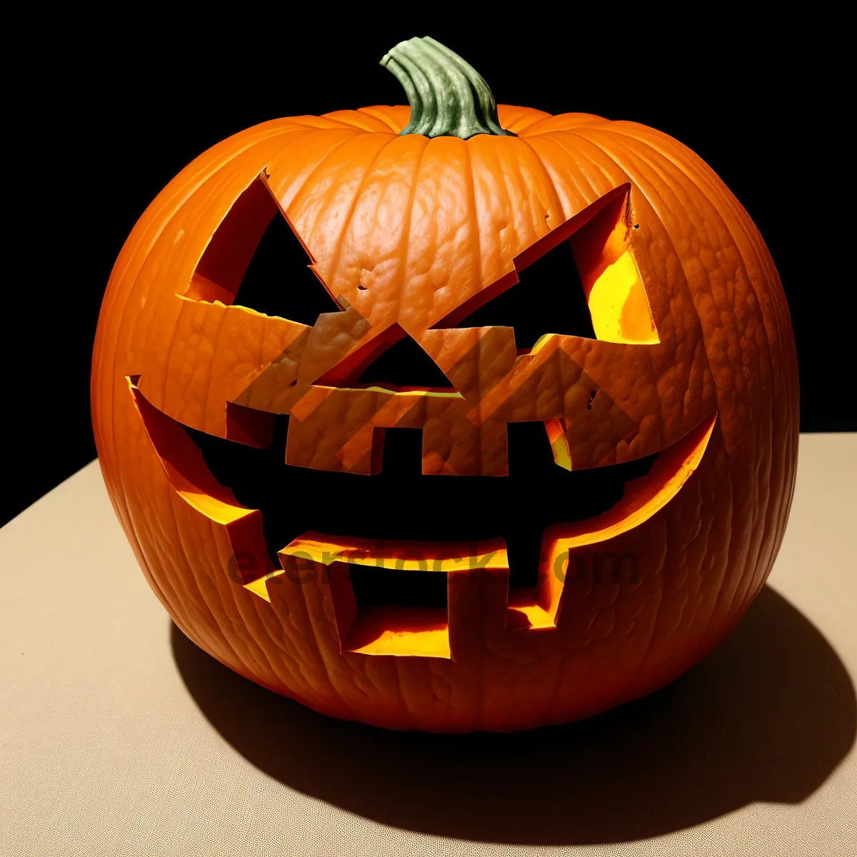 Picture of Spooky Halloween Jack-o'-lantern Pumpkin Candle