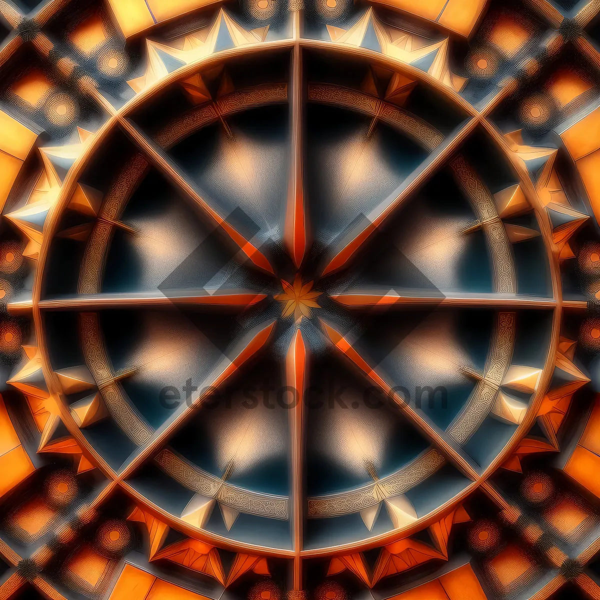 Picture of Geometric Ride: Ferris Wheel Pattern in Motion