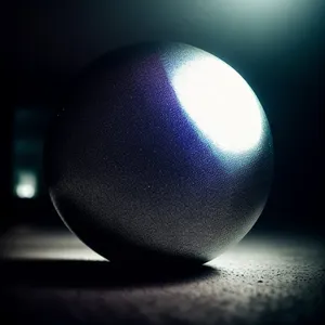 Shiny Black Egg-shaped Space Lamp
