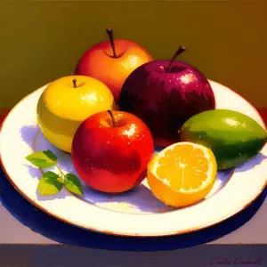 Refreshing Fruit Delight: Grapes, Peach, Tangerine, Apple, Citrus
