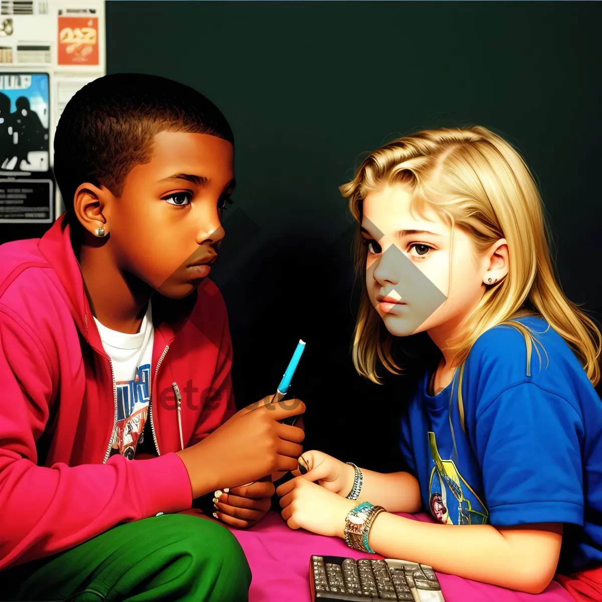 Picture of Happy Smiling Student Friends Together at School