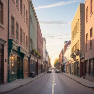 Urban Streetscape: Vintage Architecture in City Center