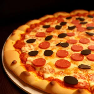 Delicious Pepperoni Pizza - Tasty Gourmet Meal