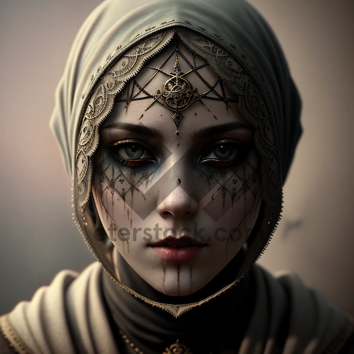 Picture of Sexy mask-covered portrait showcasing alluring fashion and style