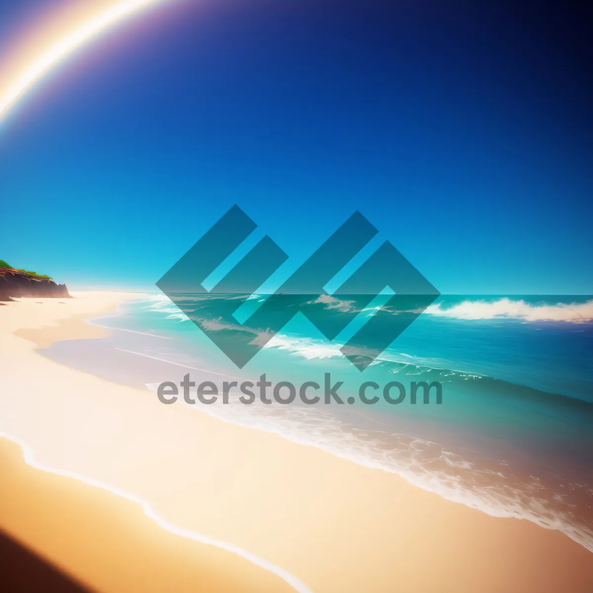 Picture of Serenity by the Shore: A Tranquil Beachscape