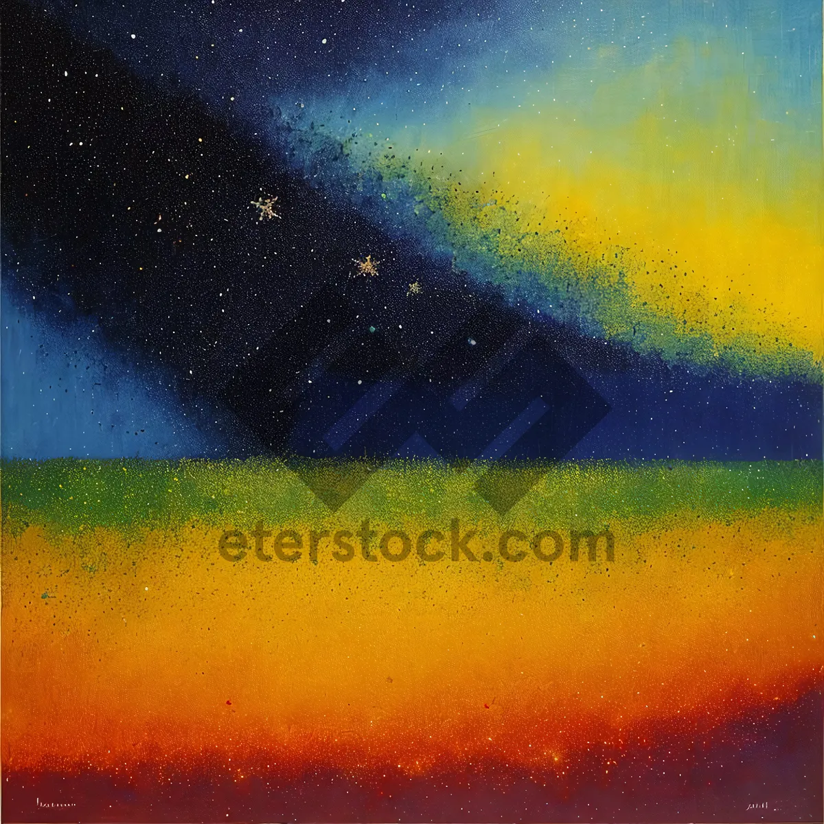 Picture of Colorful Watercolor Galaxy Art Design