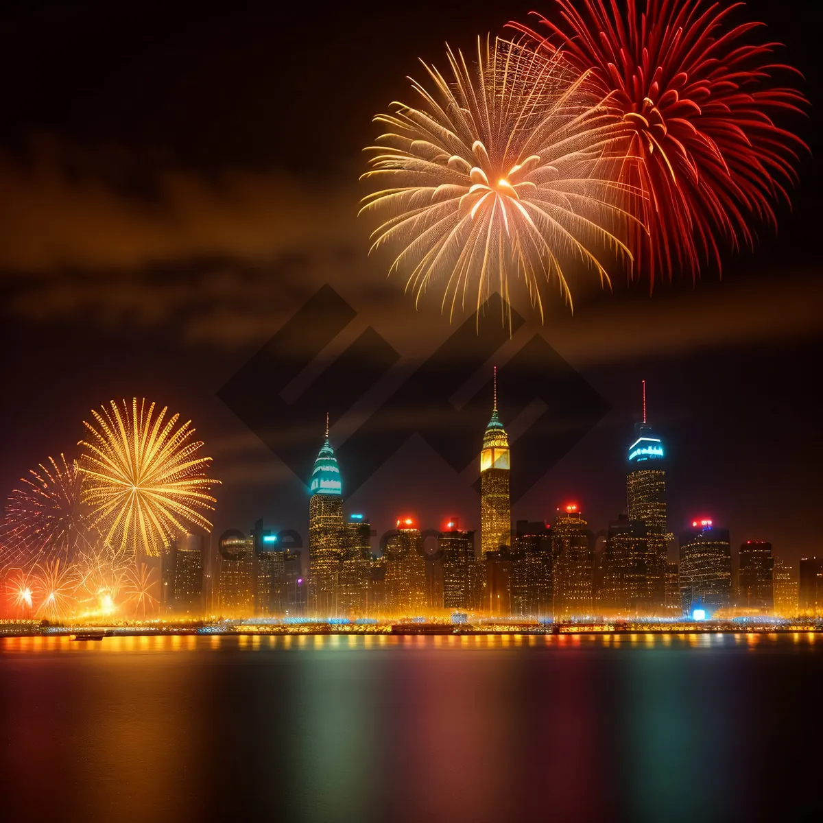 Picture of Sparkling Night Fireworks Display