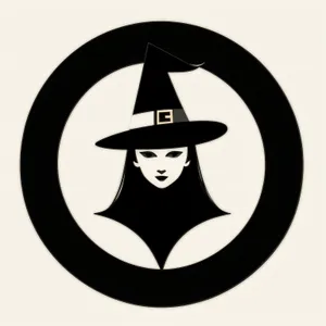 Poison Pirate: Black Hazard Icon with Cartoon Symbol