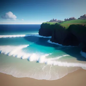 Turquoise Waters and Sandy Shores: Tropical Beach Paradise