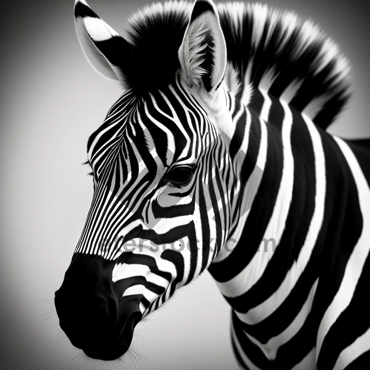 Picture of Striped Equine Majesty in South African Reserve