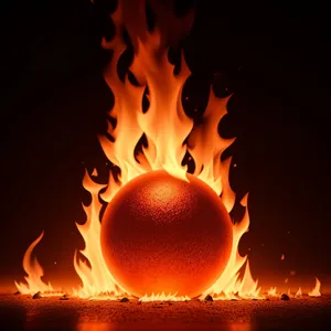 Fiery Blaze: Intense Heat and Flames