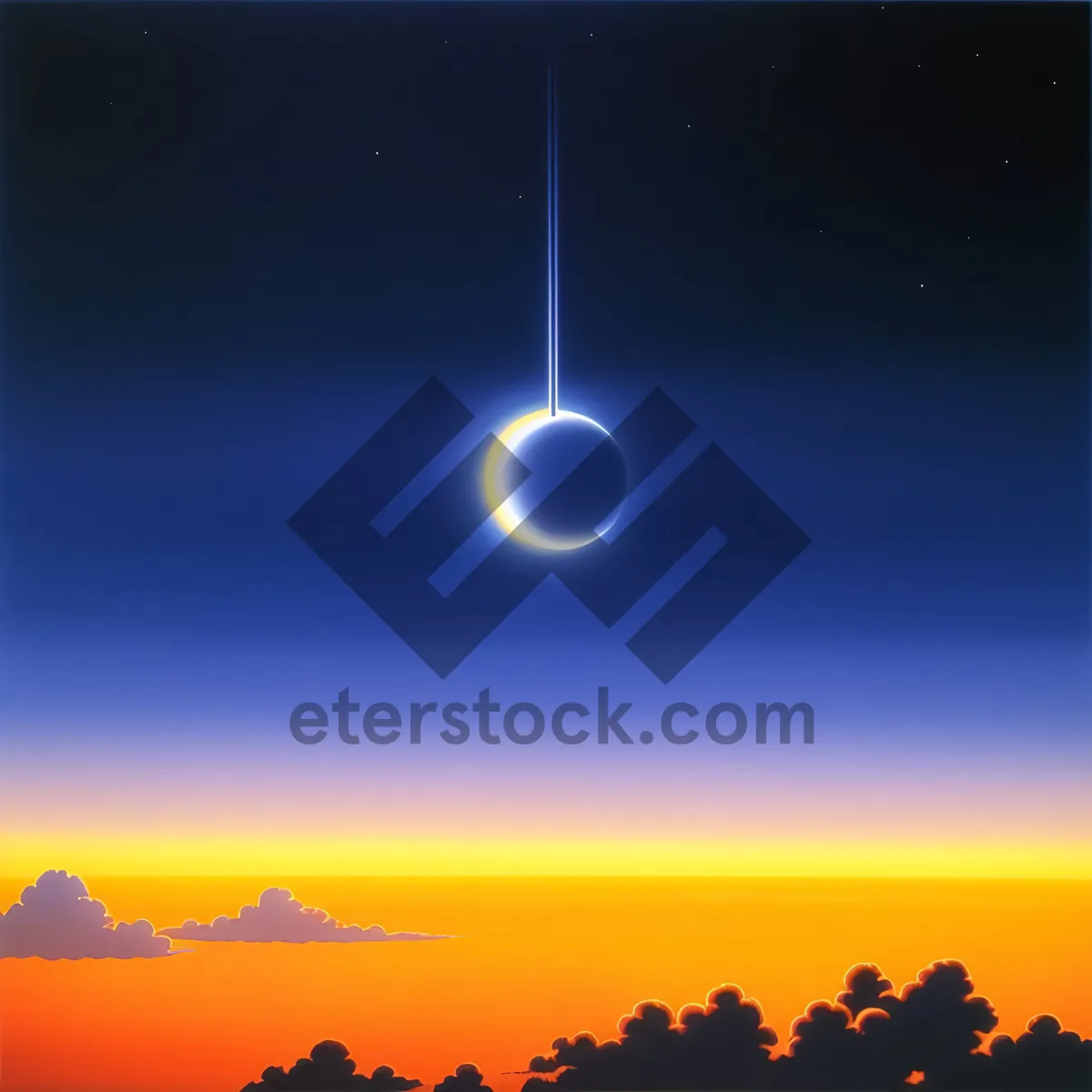 Picture of Vibrant Summer Sky at Sunset