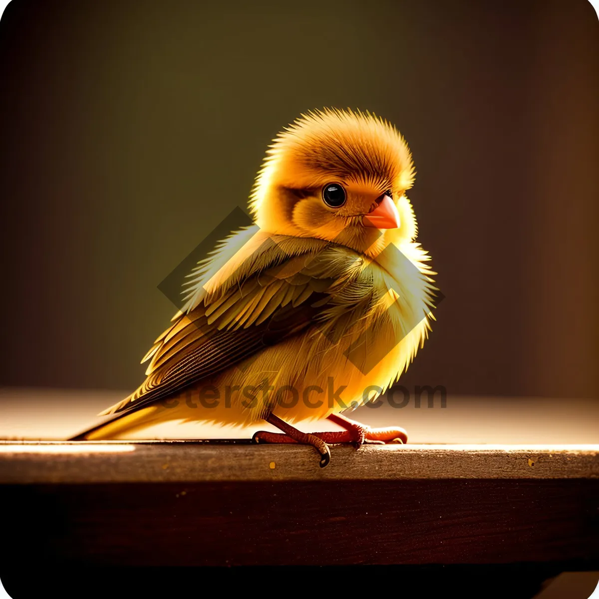 Picture of Little Yellow Marmoset with Feathered Wings