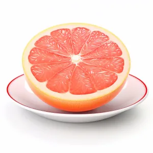 Fresh and Healthy Citrus Fruit Salad with Lemon Slice.