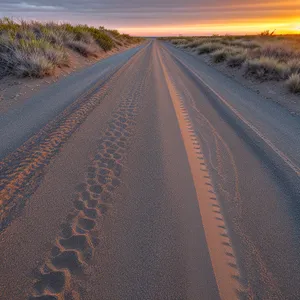 Endless Journey: Skyline Speed on Rural Freeway