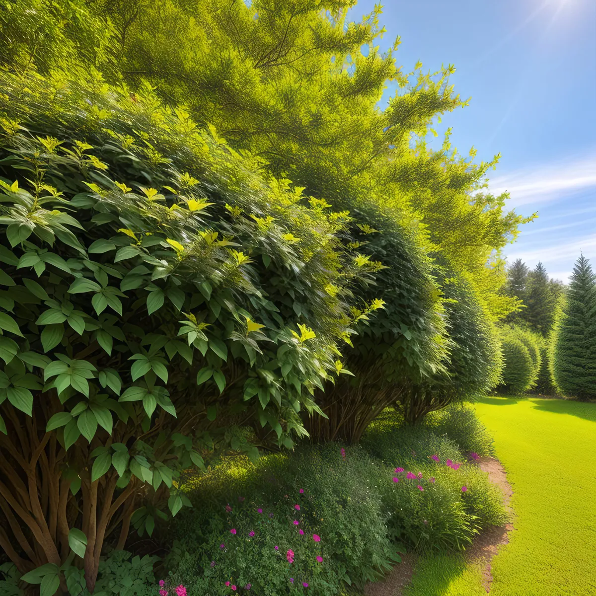 Picture of Autumn Willow: Vibrant Foliage in the Forest