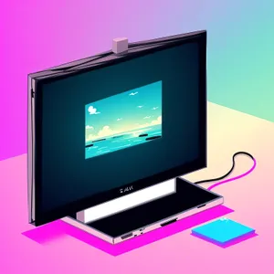 Modern Flat Screen Computer Monitor