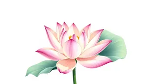 Pink Lotus Floral Design Decoration Image