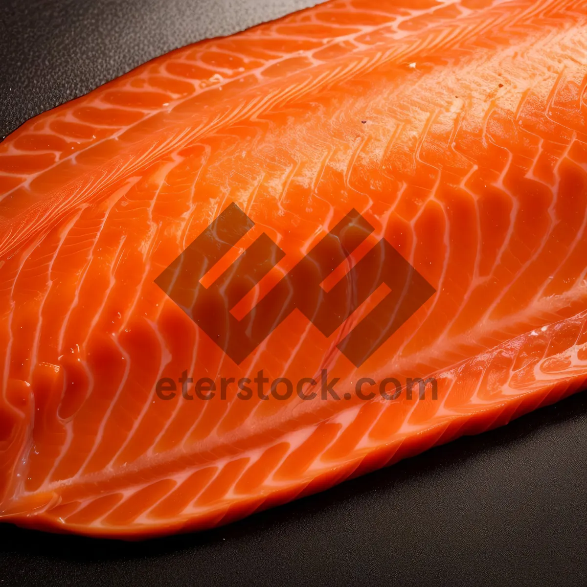 Picture of Fresh Salmon Fillet Served with Citrus Mandarin Sauce