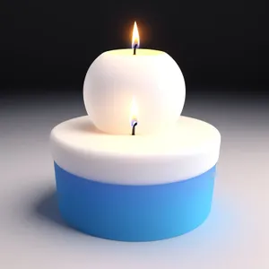 Shiny Wax Candle Illumination Icon