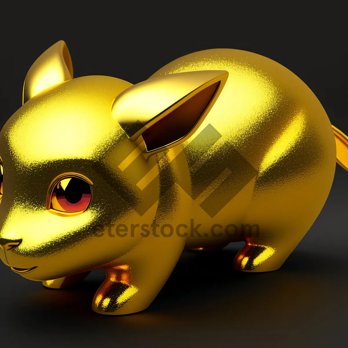 Picture of Fortune Keeper: Ceramic Piggy Bank Filled with Wealth