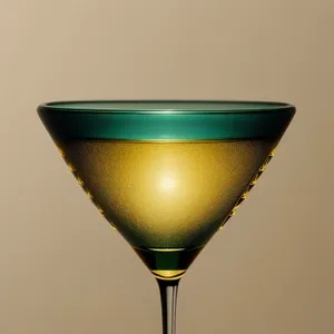 Classic Martini in a Transparent Wineglass
