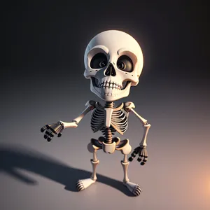 Spooky Skeleton Pirate Cartoon Image