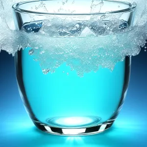 Refreshing Glass of Cool, Clear Water