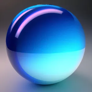 Globe Icon: Glass Sphere with World Map Design