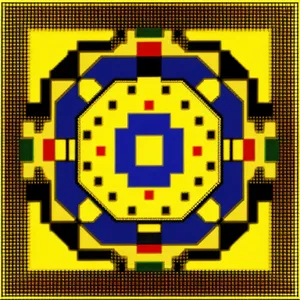 Mosaic Grid Art Design