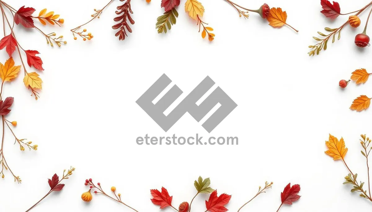 Picture of Floral silhouette design graphic wallpaper