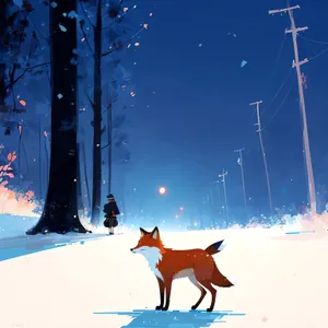 Winter Skiing Adventure amidst Snowy Mountain Landscape and Frosty Forest