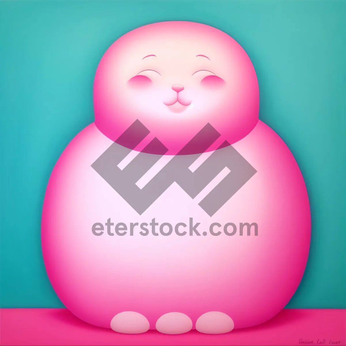 Picture of Shiny Pink Bunny Icon Set - Web Design