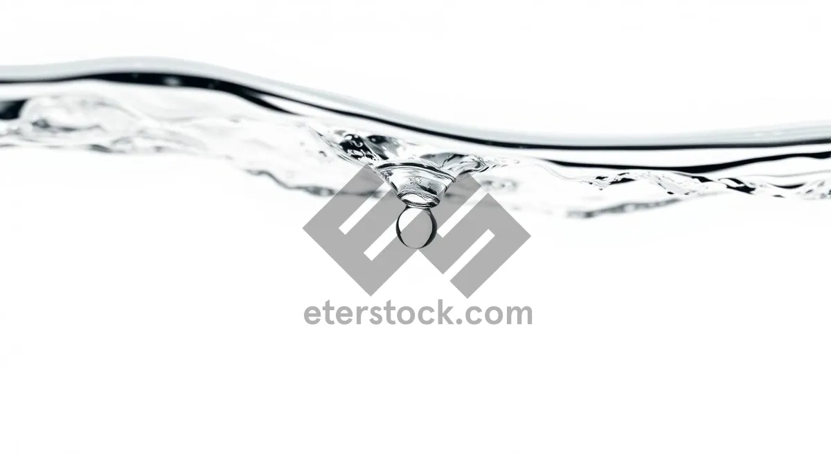 Picture of Graphic floral wave design with transparent element