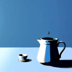Coffee Pot: Morning Brew in Ceramic Kitchen Utensil