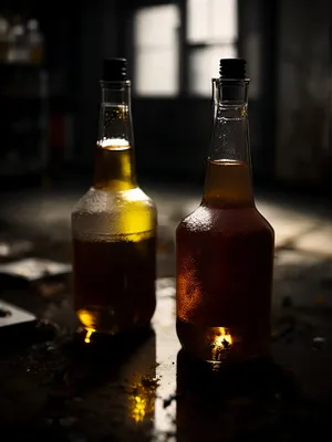 Golden Lager Bottle - Refreshing Party Beverage